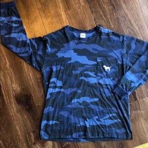 PINK long-sleeve crew